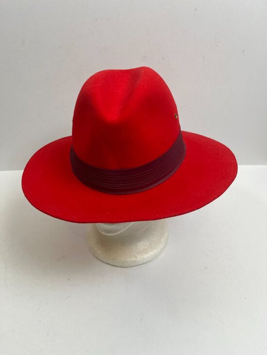 Red Vintage Betmar New York Wool Felt Fedora main image 7